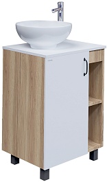 Grossman Мебель для ванной Флай 60 GR-3014 дуб сонома/белая – фотография-4